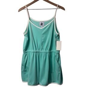 JUICY BY JUICY COUTURE LARGE BLUE WOMEN ROMPER SIZE LARGE BRAND NEW WITH TAGS